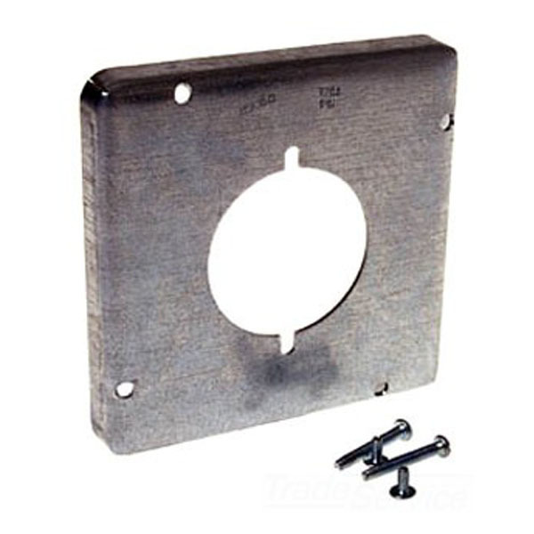 878 411/16" Square Box Exposed Work Cover; Single Recep