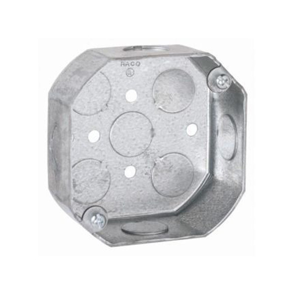 125 Octagon Box; 11/2 In.; 4; 5; Steel