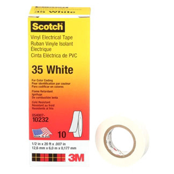 3M ELECTRICAL - 35-WHITE-1/2X20FT