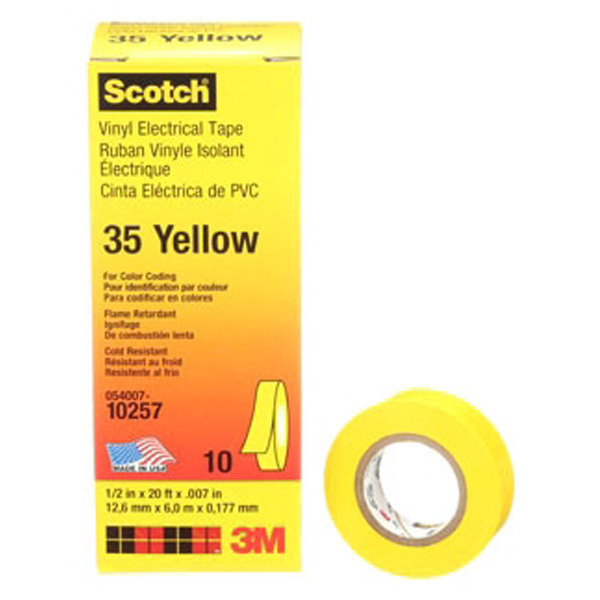 3M ELECTRICAL - 35-YELLOW-1/2X20FT