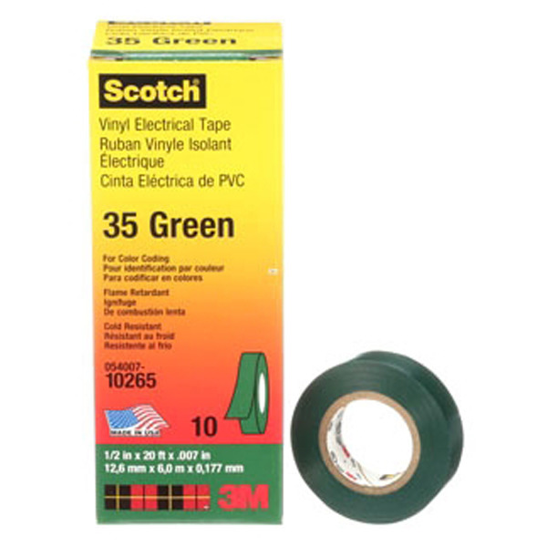 3M ELECTRICAL - 35-GREEN-1/2X20FT