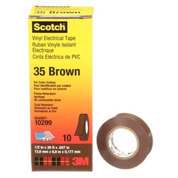 3M ELECTRICAL - 35-BROWN-1/2X20FT