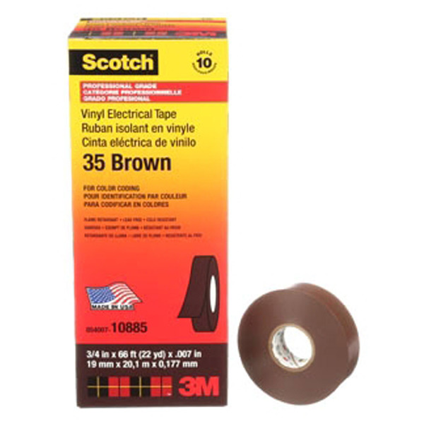 3M ELECTRICAL - 35-BROWN-3/4X66FT