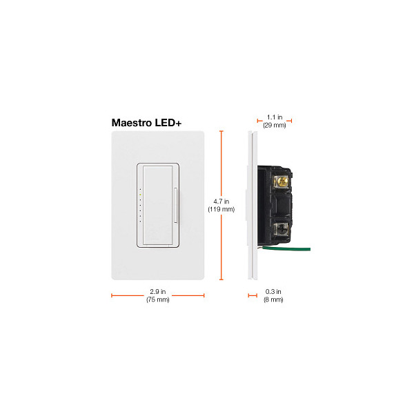 View 2 of LUTRON ELECTRONICS - MACL-153MH-WH
