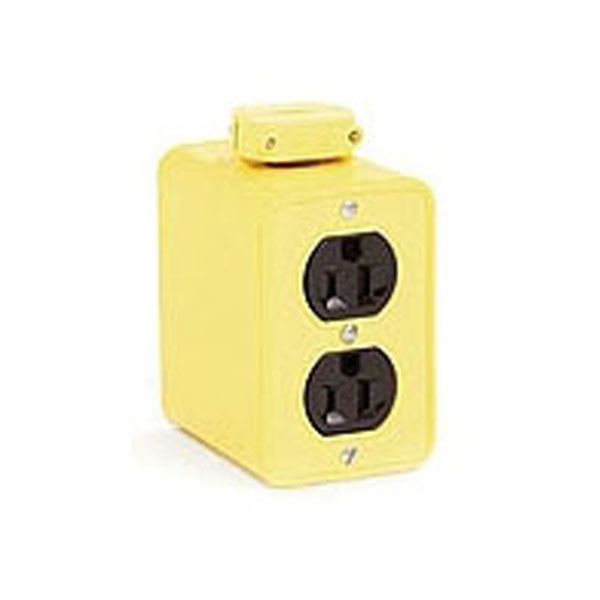3000 Portable Outlet Box; Duplex; 2.63 H x 1.75 W x 3 D; 2