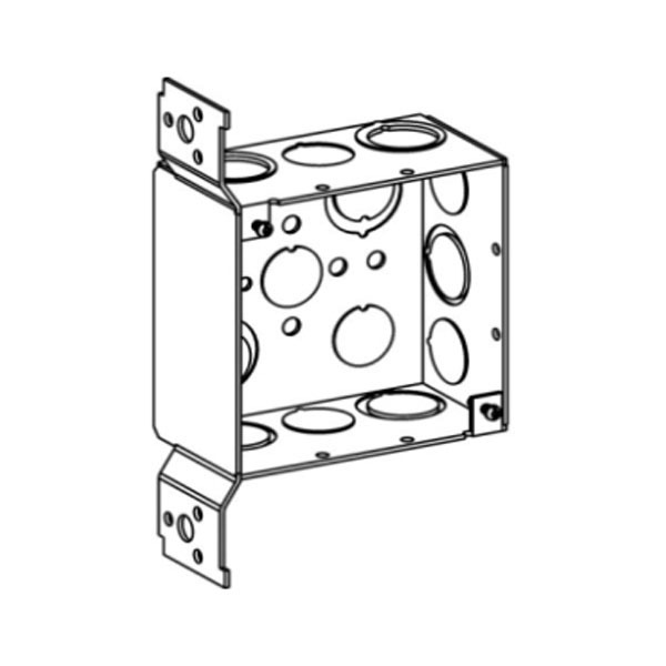 4sdb-mko-fb-4-square-box-w-bracket-2-1-8-in-steel